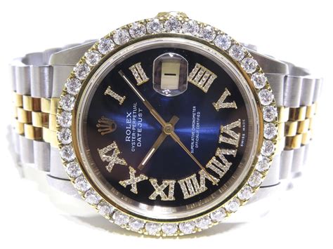 rolex datejust men's diamond bezel